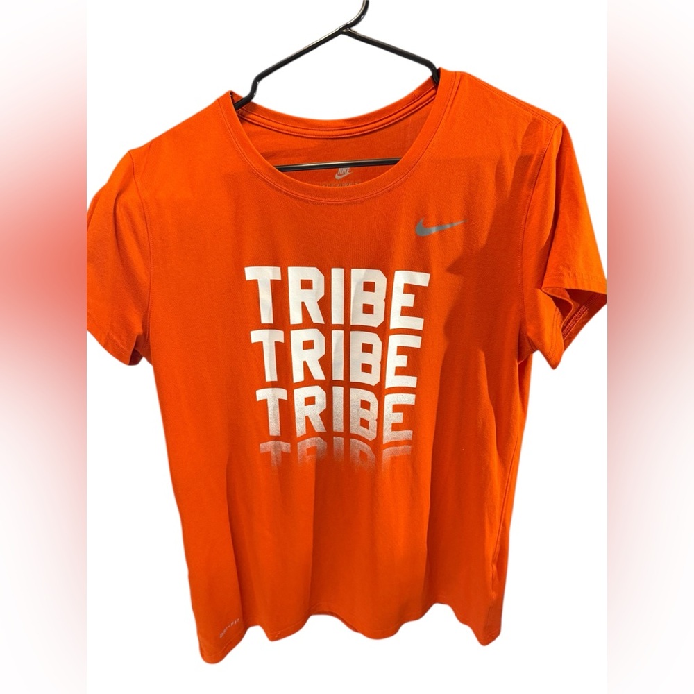 Womens Large Nike Bright Orange Graphic Tee